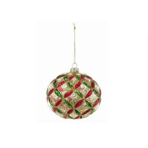 BLANC MARICLO' Christmas tree ball decoration 3 variants L10xP10xH10cm