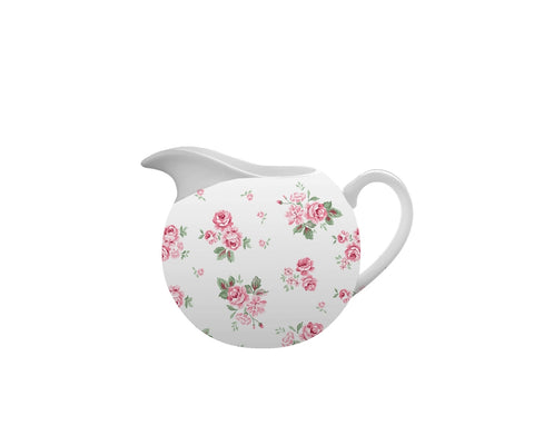 ISABELLE ROSE Pot à lait en porcelaine LUCY Shabby chic à fleurs H9 cm IRPOR109