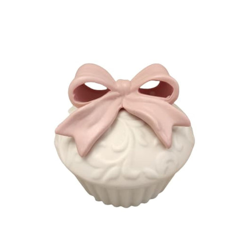 CUDDLES AT HOME Cupcake box with bow BOW 4 variants D8.5xH9cm JM10176