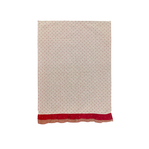 FABRIC CLOUDS Double flounce cotton tea towel 2 variants 50x70 cm