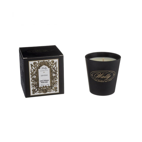 WALLY Scented candle DIVINO black H10 Ø9.5cm 1925CNDD