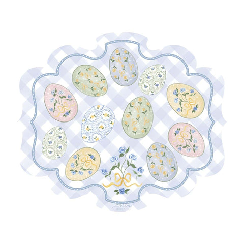 Blanc Mariclò Set 2 tovagliette in vinile con uova "Pretty Easter" 45x36 cm