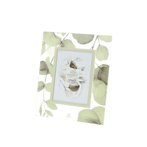 Hervit Cornice in vetro floreale gialla "Botanic" 24x29 cm