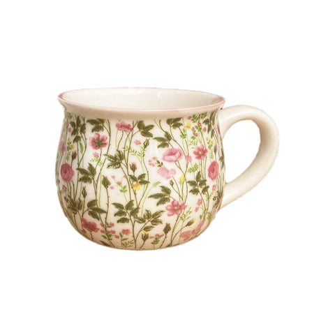 MAGNUS REGALO Tazzina da caffè a fiori ROSALIE ceramica 2 varianti 50 ml H6,5 cm