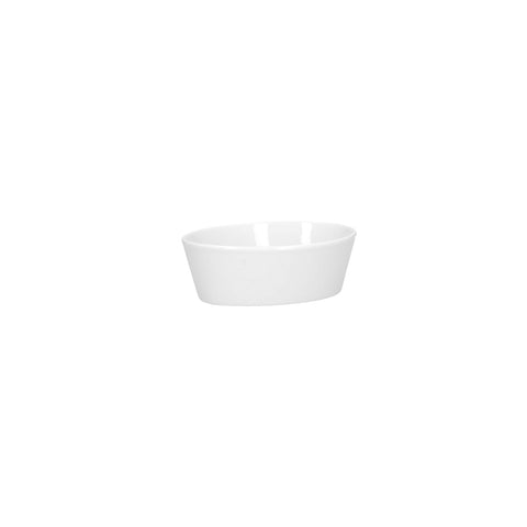 WHITE PORCELAIN FIESOLE Oval baking tray in porcelain 10,5x15xh5,5cm P500350015