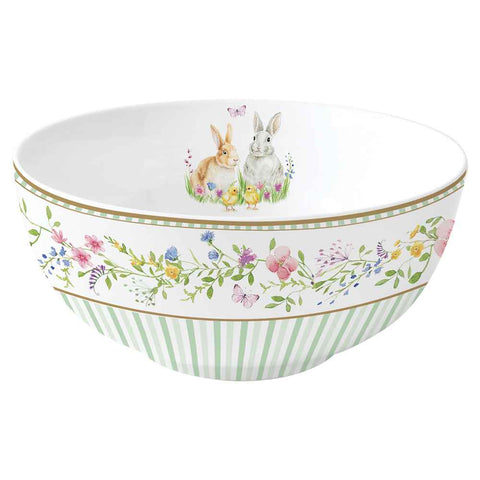 Easy Life Green porcelain Easter bowl "Happy Easter" D15 cm