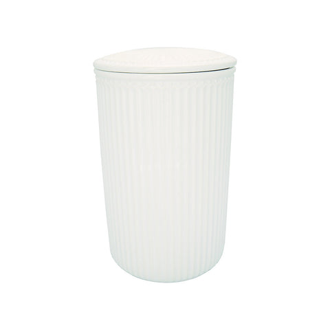 GREENGATE Storage jar with lid ALICE white 13x21cm STWSTJALALI0102