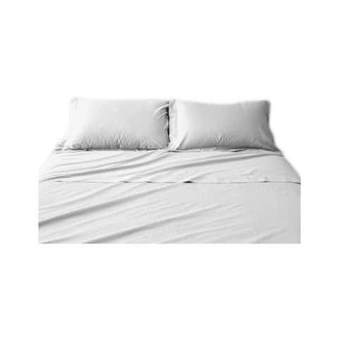 BLANC PERLE Drap housse pour lit double ONICE blanc 180x200x30 cm