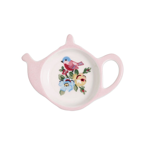 GREENGATE Tea bag holder ELLIE teapot shape porcelain 12,5x12,5cm