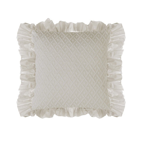 BLANC MARICLO' Beige GEOMETRIC ROMANCE cushion cover 45x45 cm