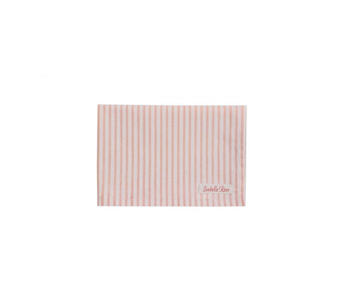 ISABELLE ROSE Strofinaccio da cucina LUCY canovaccio a righe rosa 50×70 cm IRLU09