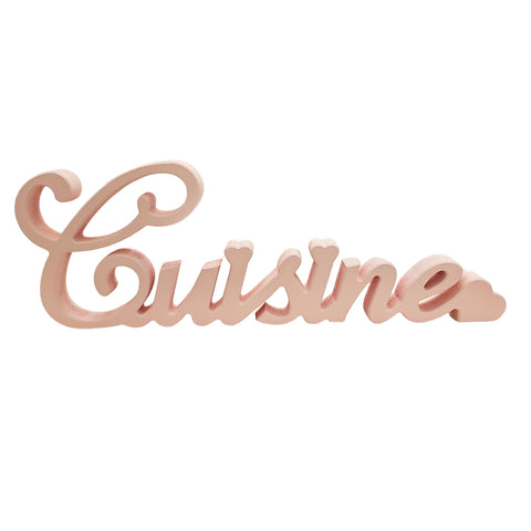 Scritta Cuisine Rosa