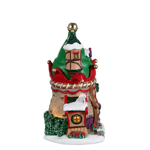 LEMAX Maison de lutin de Noël avec lumières "ELF LANE" Construisez votre propre village de Noël 14,3x11,1x 8 cm