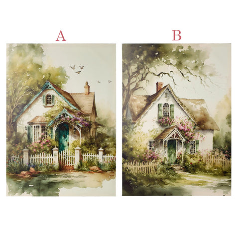 Cloth Clouds Country Chic farmhouse picture 50x70x2.5 cm 2 variants (1pc)
