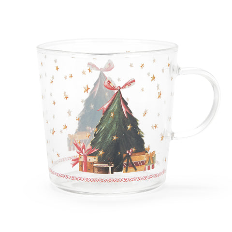 Nuvole di Stoffa Tazza in vetro borosilicato "Christmas Carol"