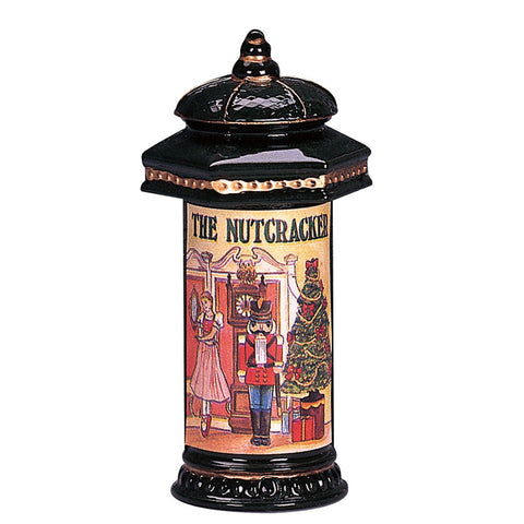 LEMAX Metal kiosk with nutcracker for your Christmas village 4,5x4,5x8,2h cm