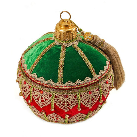 GOODWILL Christmas ball container to hang in fabric D30 cm