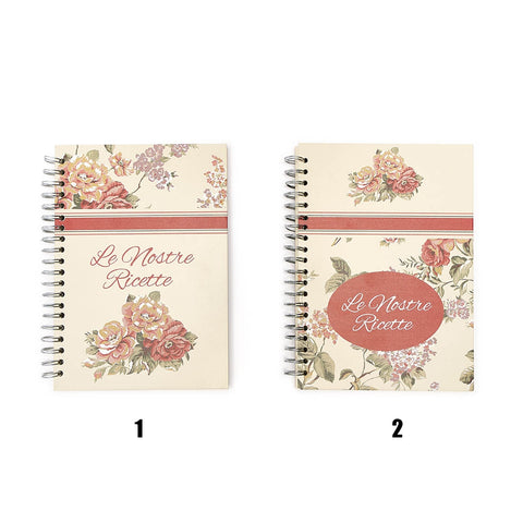 CLOUDS OF FABRIC Notebook recipe book with wooden cover 2 variants 16x22 cm