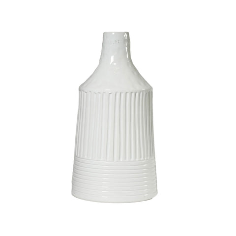 VIRGINIA CASA White ceramic water bottle H 39 cm K48VA