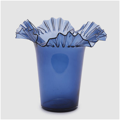 EDG - Enzo de Gasperi "Balze" flared glass vase D40.5xH34 cm