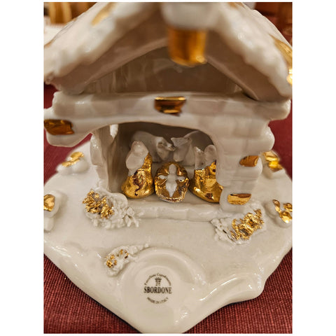 Sbordone Nativity nativity scene in handcrafted porcelain 2 variants (1pc)
