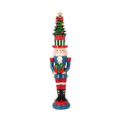 TIMSTOR Casse-Noisette Toy Soldier Décoration de Noël rouge 12,5x11,5x52,50cm