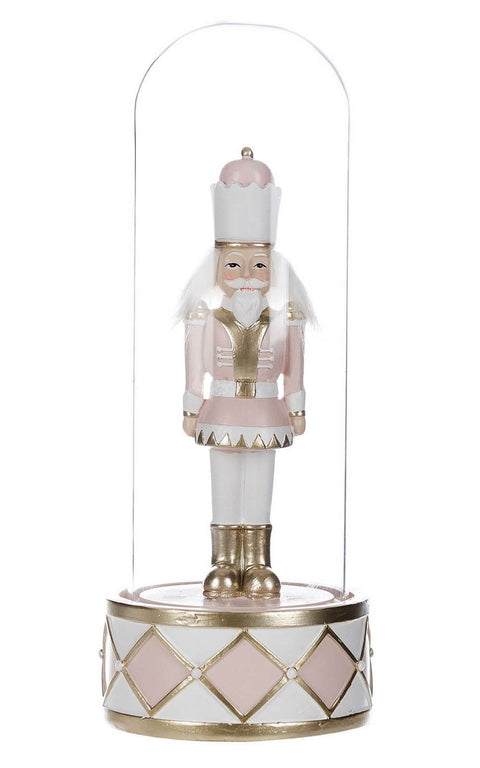 Décoration figurine BLANC MARICLO' CASSE NOISETTE en résine H 26 cm A29706