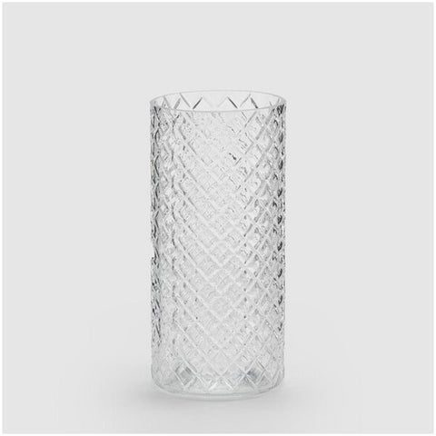 Edg - Enzo de Gasperi Vase cylindre en verre D11xH24 cm