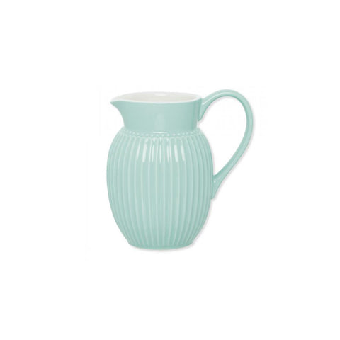 GREENGATE Decorative jug with porcelain handle ALICE fresh mint L 0,5 H 10x13 cm