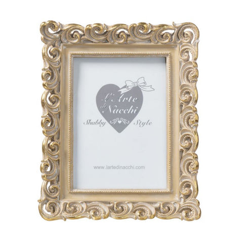 The art of Nacchi Photo frame in antique gold resin 20x4x24.5 cm