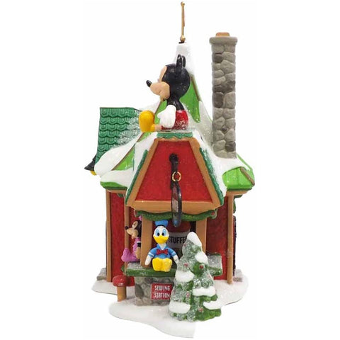 Department 56 Illuminated Disney house with Mickey Mouse "Disney Village"