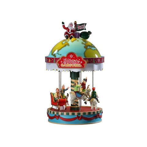 LEMAX Build your village Christmas carousel bratwurst 4.5 V 16x16x28h cm