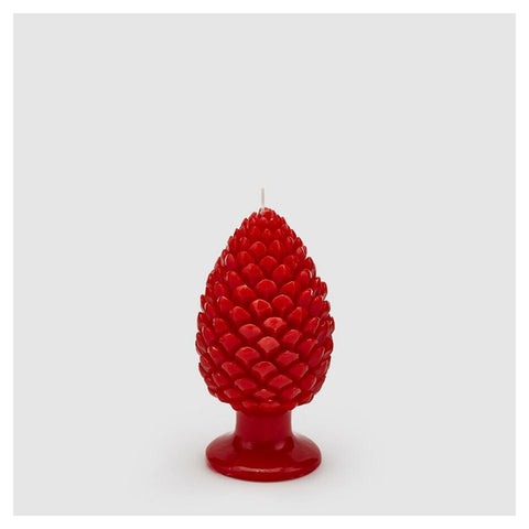 EDG Christmas candle in the shape of a pine cone in wax D8xH15 cm