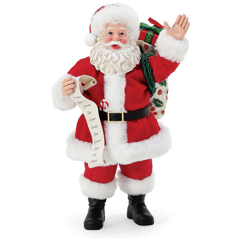 Department 56 Possible Dreams Resin Santa Claus with list