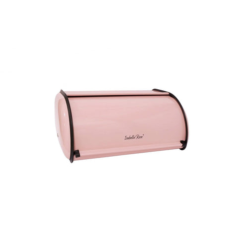 ISABELLE ROSE Pink metal retro bread bin 35x23.5 cm IRBOX4