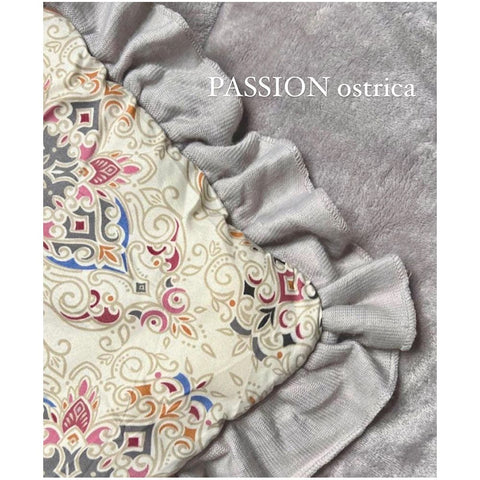 L'Atelier 17 "Passion" double quilt in double face velor 4 variants (1pc)