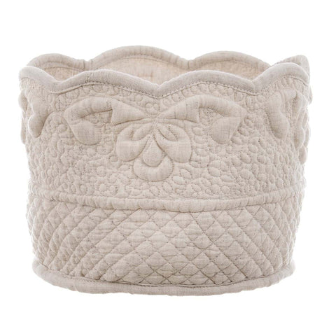 Blanc Mariclò Bread basket in natural cotton 15x20 cm