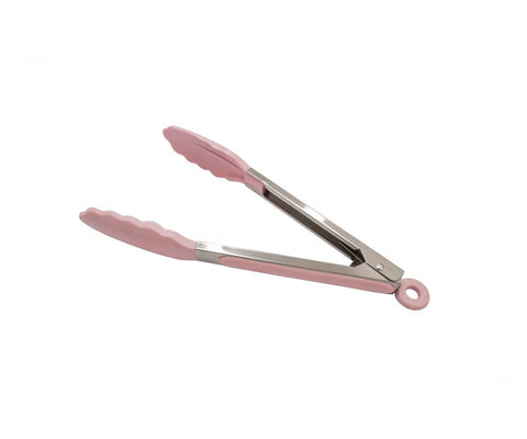 ISABELLE ROSE Pastel pink silicone kitchen tongs 27.5 cm IRSI34