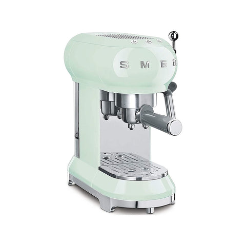 SMEG Espresso machine 1 cup pastel green stainless steel 1350 W