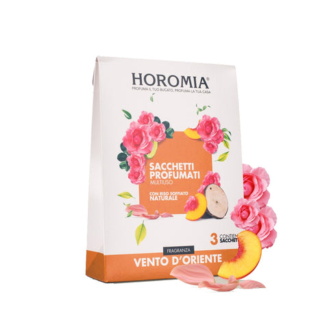 HOROMIA Set of 3 scented sachets with multipurpose VENTO D'ORIENTE natural rice