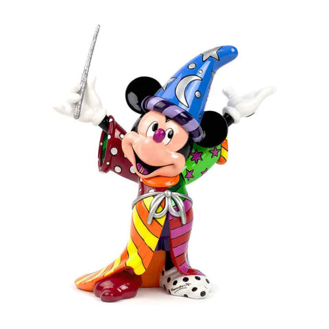 Disney Statuina Topolino Mickey Mouse "Fantasia" in resina multicolore 9x11x23 cm