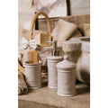 Nuvole di Stoffa Dosatore sapone in dolomite grigia Shabby Chic "Bath" 370 ml - Angelica Home Stabia