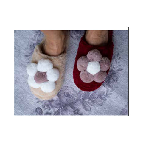 ATELIER17 LUPINE bedroom slippers with flower M/L 4 colors
