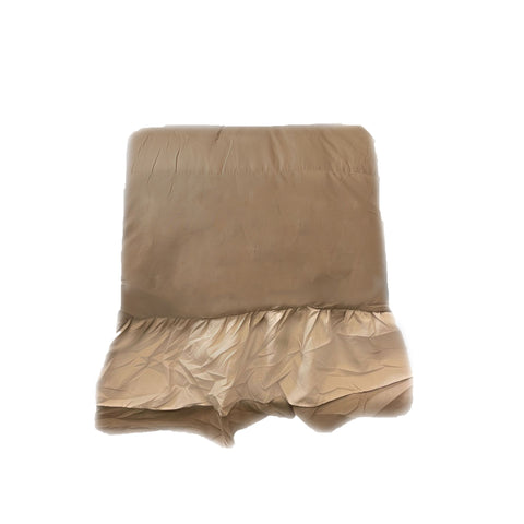 L'ATELIER 17 Single quilt with flounces and rouches CLOUD ROUCHE dove gray 180x260cm