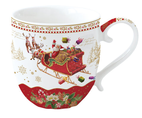 Mug en porcelaine de Noël EASY LIFE avec boîte cadeau 370 ml 1230