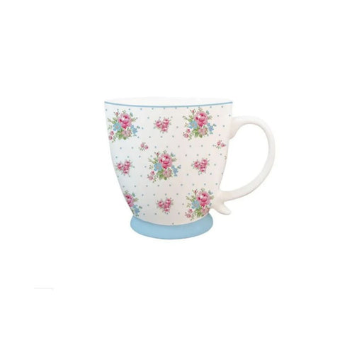 ISABELLE ROSE Tasse en porcelaine MARIE ROSE Shabby chic à fleurs 430 ml IRPOR060