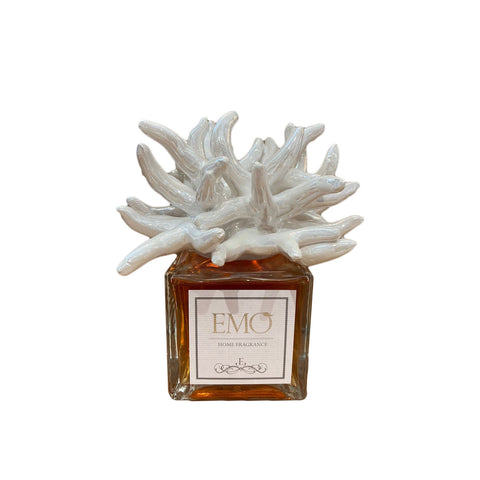 EMO' ITALIA Parfumeur avec bâtonnets et parfum d'ambiance corail blanc 200 ml