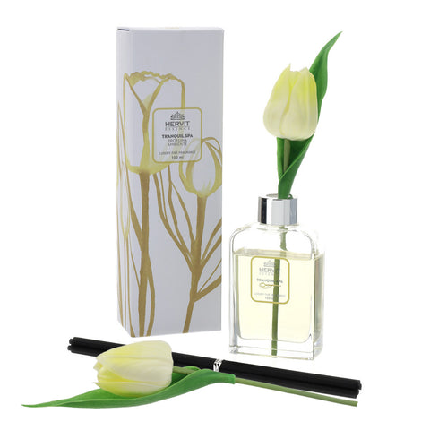 Hervit Yellow Tulip Tranquil Spa air freshener with two tulips 100 ml