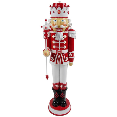 TIMSTOR Christmas decoration Nutcracker white and red 21x17,5x67,5 cm