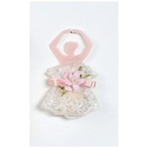 Lena flowers Pink ballerina with lace dress + bar of soap